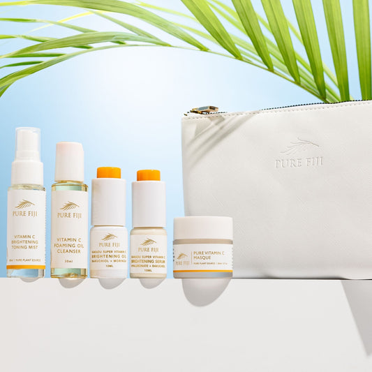 Vitamin C brighten & illuminate facial kit